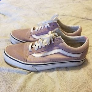 Rose pink suede Vans
